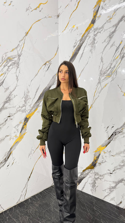 Giubbino Tasche Crop - 2 colori