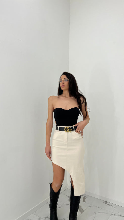 Gonna midi asimmetrica - 3 colori