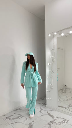 Tailleur gessato fascia - 4 colori