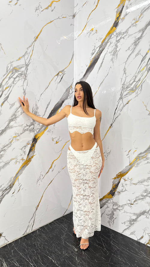 Coordinato in pizzo + slip - 2 colori