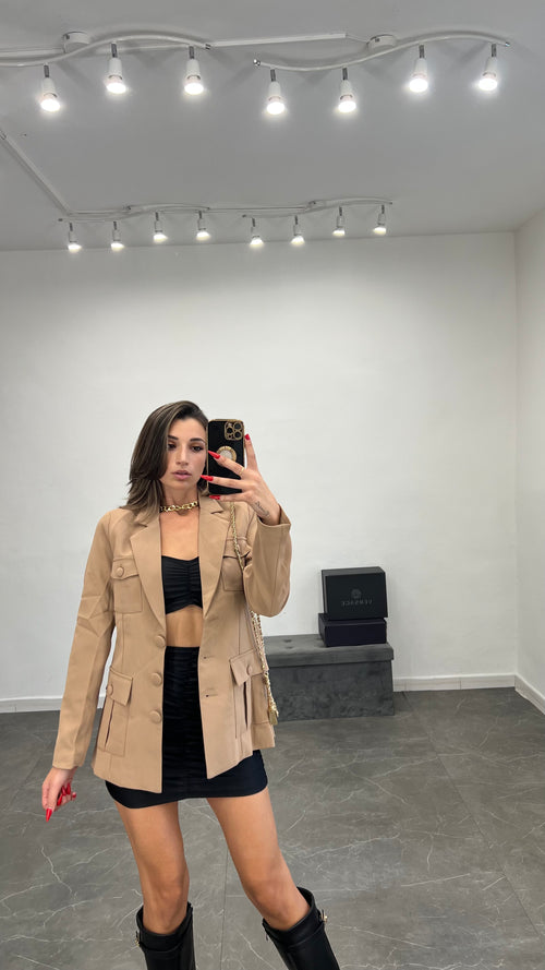 Giacca/Blazer con taschini - 3 colori