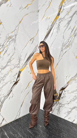 Pantalone Baloon Ecopelle - 2 colori