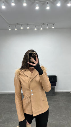 Blazer Ecopelle Piume
