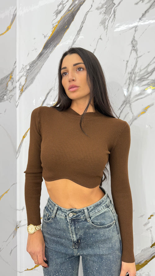 Maglioncino Crop Costine - 4 colori