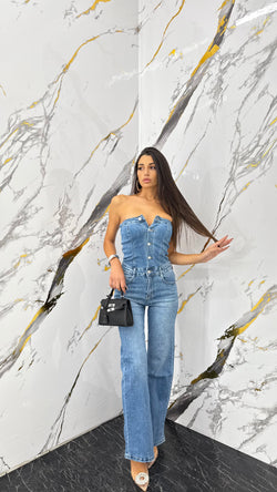 Tutina Denim Shine - 2 colori