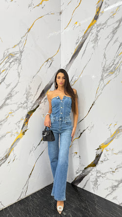 Tutina Denim Shine - 2 colori