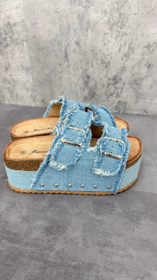 Ciabatta Denim Platform