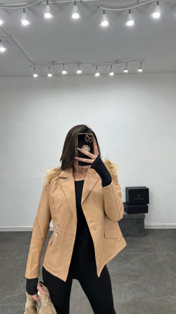 Blazer Ecopelle Piume