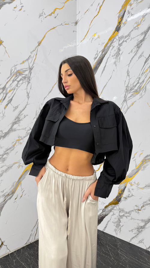 Camicia Crop Taschini - 3 colori