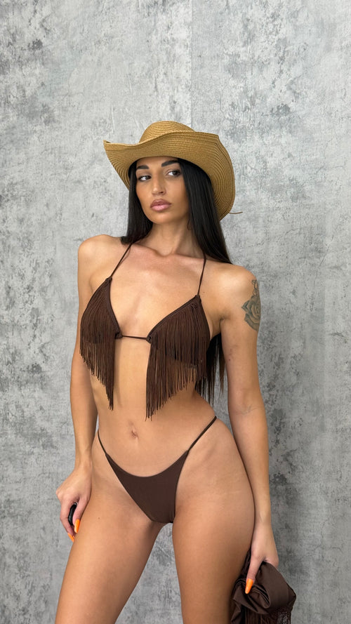 Bikini Frange + pareo - 3 colori