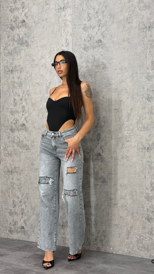 Jeans Silver Diamond Grey