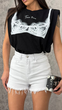 Shorts Silver Diamond White - 2