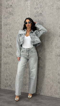 Jeans Grey Shine