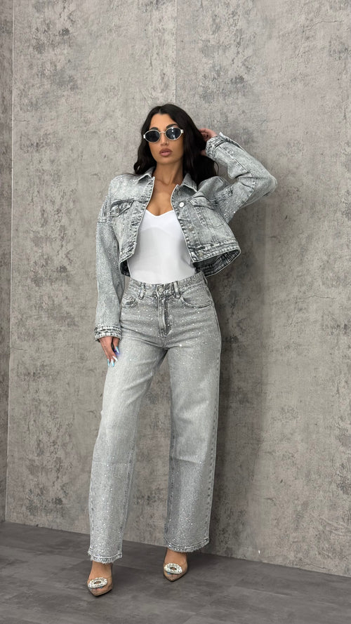 Jeans Grey Shine