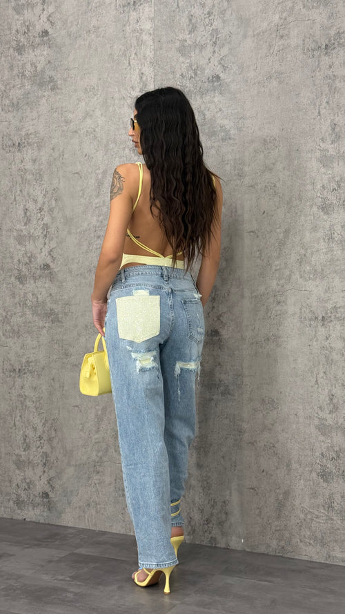 Jeans Yellow Diamond