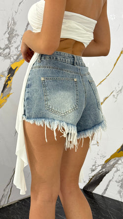 Shorts sfrangiato