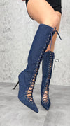 Stivale Denim Lace