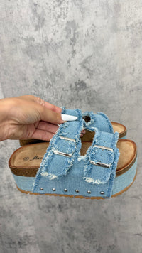 Ciabatta Denim Platform - 3