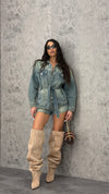 Camicione Denim Sand