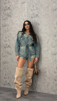 Camicione Denim Sand - 1