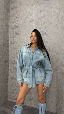 Camicione Jeans Tasca