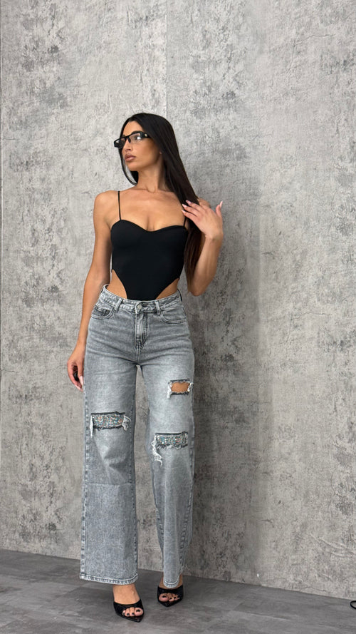 Jeans Silver Diamond Grey