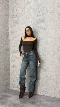 Jeans Brown Fringes - 4