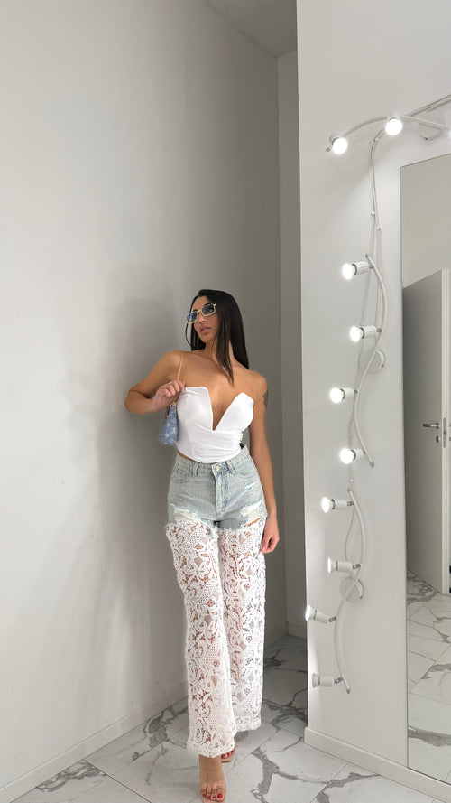 Pantalone Lace & Denim - 2 colori
