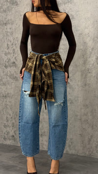 Jeans Baloon Blouse - 1