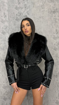 Giubbino Fur and Studs - 2