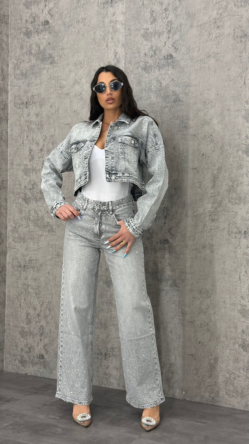 Jeans Grey Shine