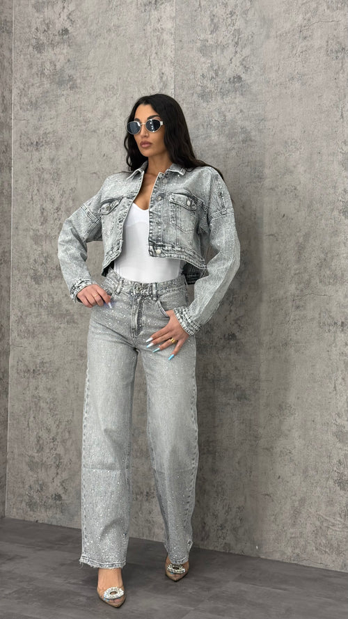 Jeans Grey Shine