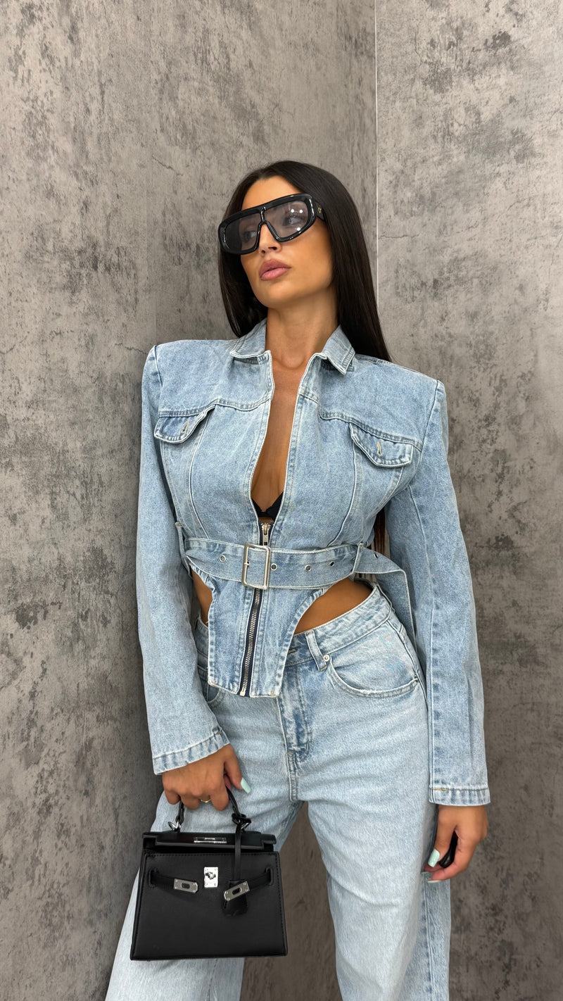 Giacca Denim Corset