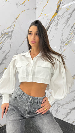 Camicia Crop Taschini - 3 colori