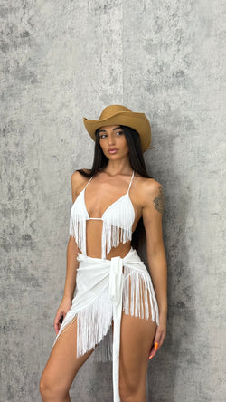 Bikini Frange + pareo - 3 colori