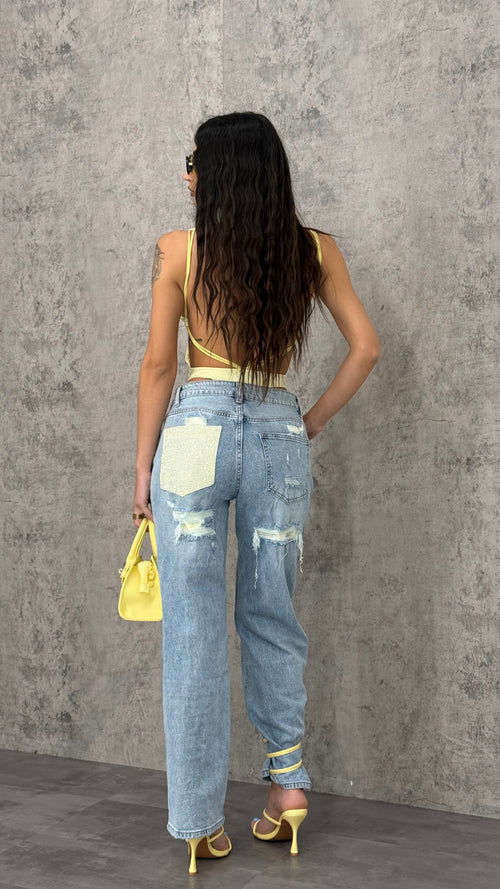 Jeans Yellow Diamond
