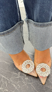Jeans Palazzo Risvolto Shine - 3