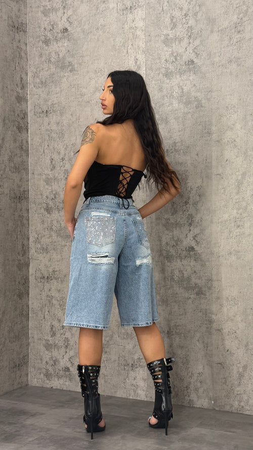 Bermuda Crystal Pocket Blu