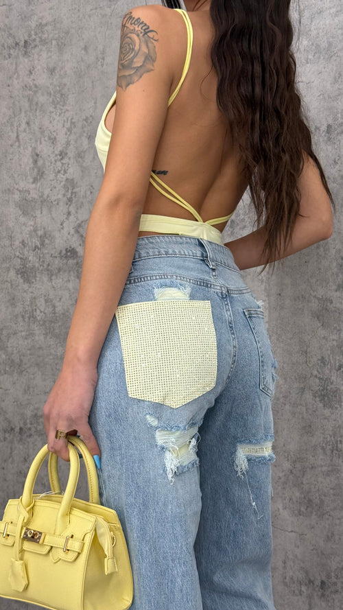 Jeans Yellow Diamond