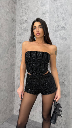 Top Corpetto Paillettes - 2 colori