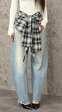 Jeans Ballon Blouse Black - 2