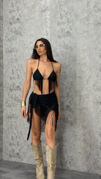 Bikini Frange + pareo - 3 colori - 3