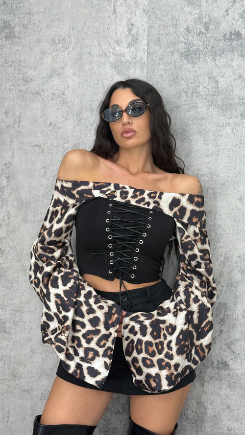 Top / Camicia Boho Leopard