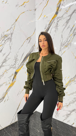 Giubbino Tasche Crop - 2 colori
