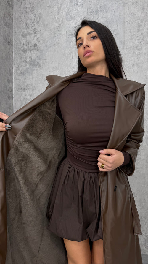 Trench Ecopelle Imbottito