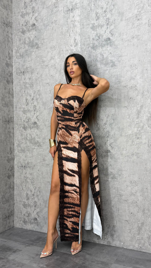 Abito Tiger Print