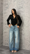 Jeans Button Up