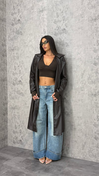 Trench Lungo Ecopelle - 2 colori - 6