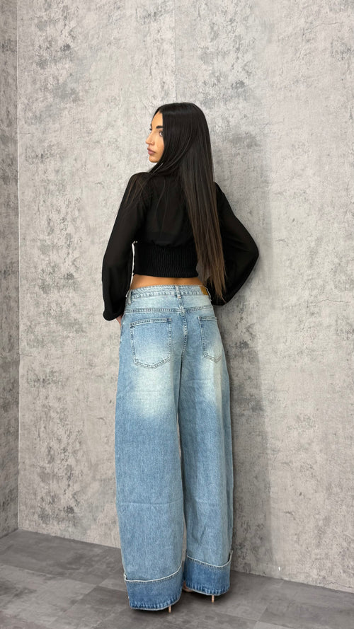 Jeans Button Up