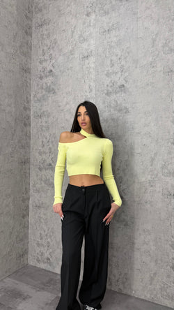 Maglioncino Crop Monospalla - 3 colori